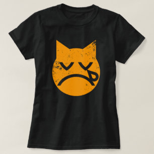 T-shirt Grunge Cat Emoji