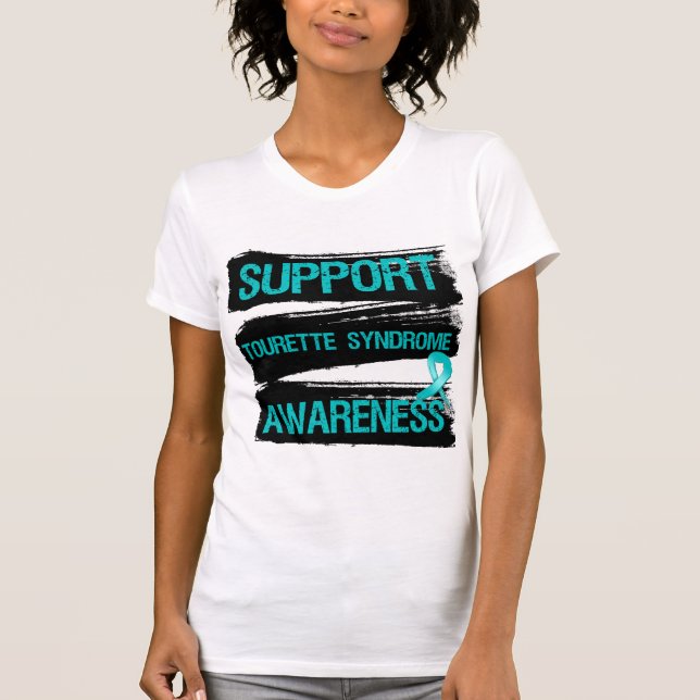 T-shirt Grunge - conscience de syndrome de Tourette de (Devant)