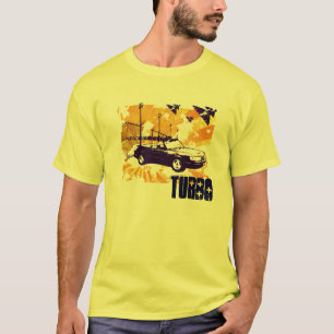 T-shirt grunge convertible de 900 turbo dans l'orange