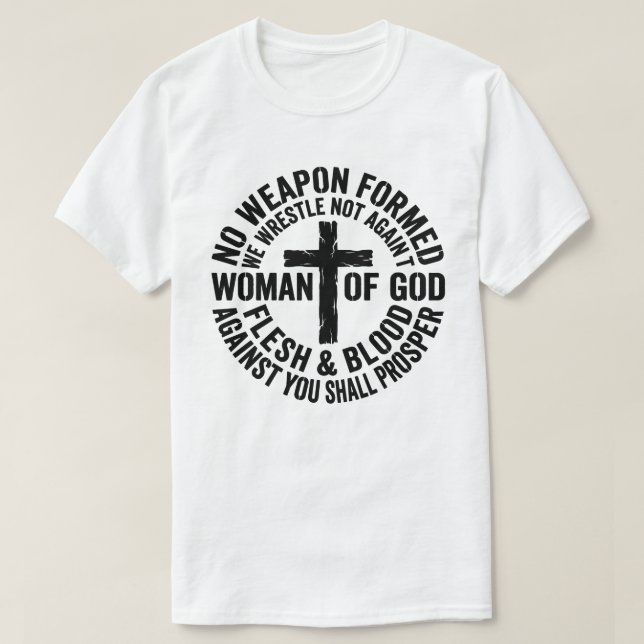 T-Shirt Grunge Croix Formée Sans Arme (Design devant)