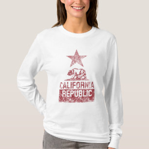 T-shirt Grunge de drapeau d'état de RÉPUBLIQUE de la
