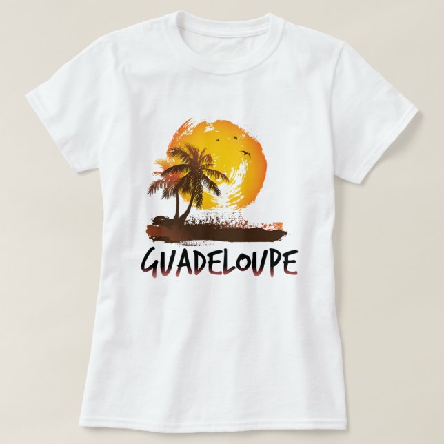 T-shirt Grunge de Guadeloupe (Design devant)