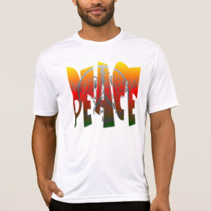 T-shirt Grunge de paix