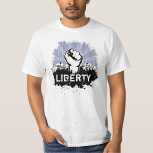 T-shirt Grunge de poing de liberté