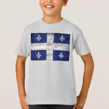 Grunge de style Drapeau du Québec érodé