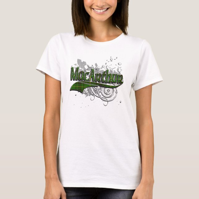 T-shirt Grunge de tartan de MacArthur (Devant)