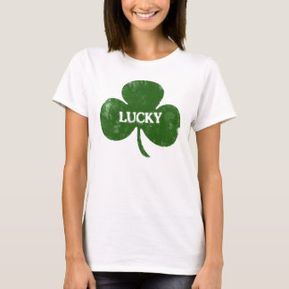 T-shirt grunge de trèfle du jour de St Patrick
