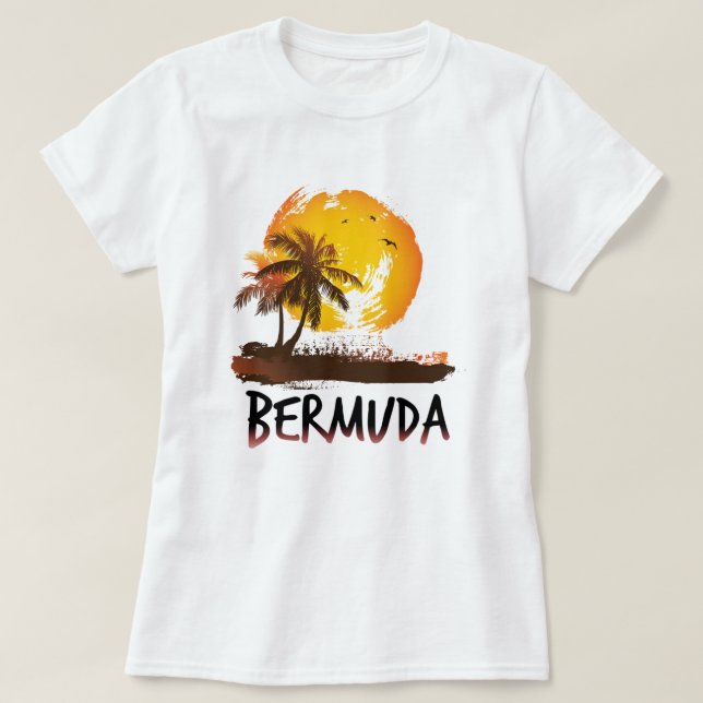T-shirt Grunge des Bermudes (Design devant)