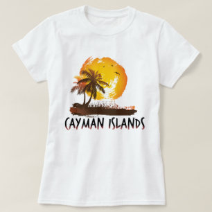 T-shirt Grunge des îles Caïmans