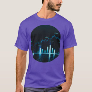 T-shirt Grunge désespéré Forex troquer chandeliers art 1