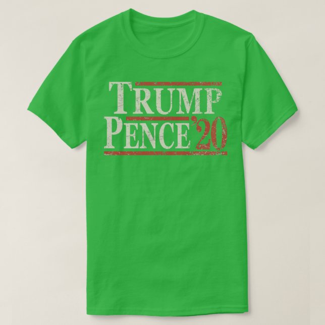 T-shirt Grunge Donald Mike Pence 2020 (Design devant)