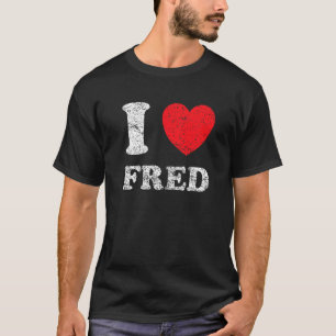T-shirt Grunge en état de démangeaison Style I Love Fred
