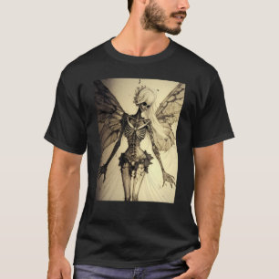 T-shirt Grunge Esthétique Papillon Fairycore Horreur Gothi