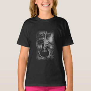 T-shirt Grunge Guitare Graphiste Guitariste Rock Musicien 
