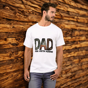 T-shirt Grunge Lettres "DAD" Homme Mythe Légende Dire Cita