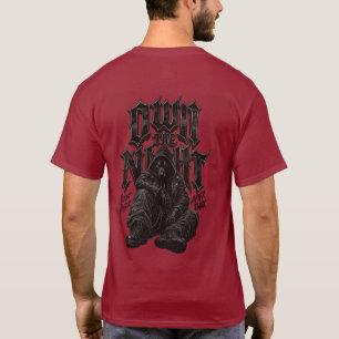 T-Shirt Grunge Loup Solitaire Gothique Sombre Maît