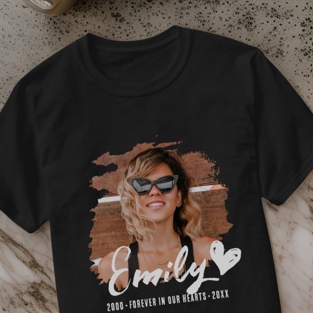 T-shirt Grunge Memorial Forever dans nos coeurs Photo pers (Créateur téléchargé)