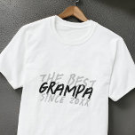 T-shirt Grunge moderne noir et blanc Le meilleur Grampa<br><div class="desc">Ce design grandiose et moderne est composé de la typographie de san serif.</div>