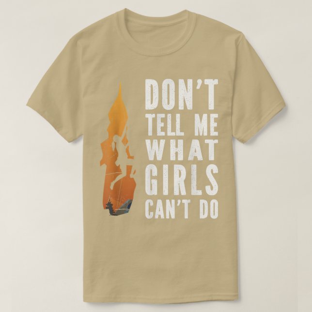 T-shirt Grunge Rock Escalade Girls Climber Climb Motivatio (Design devant)