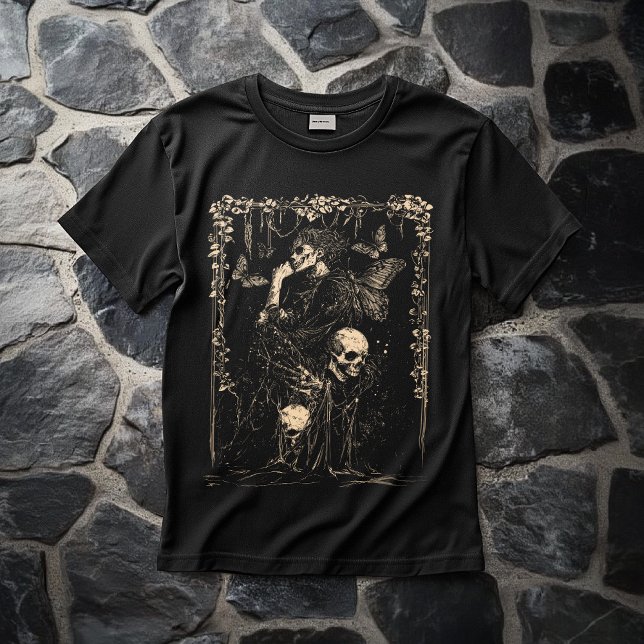 T-shirt Grunge Romanticore Romantisme Gothique (Grunge Romanticore Romanticism Gothic T-Shirt)