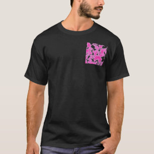 T-shirt Grunge rose
