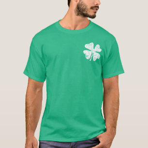 T-shirt Grunge shamrock Jour de la Saint Patrick Chemise