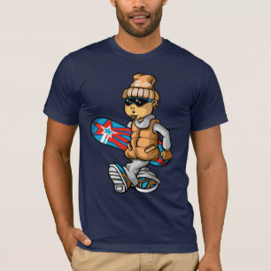 T-shirt Grunge snowboarder and board