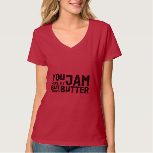 T-shirt Grunge Style Jam Butter Funny Pun Breakup Joke