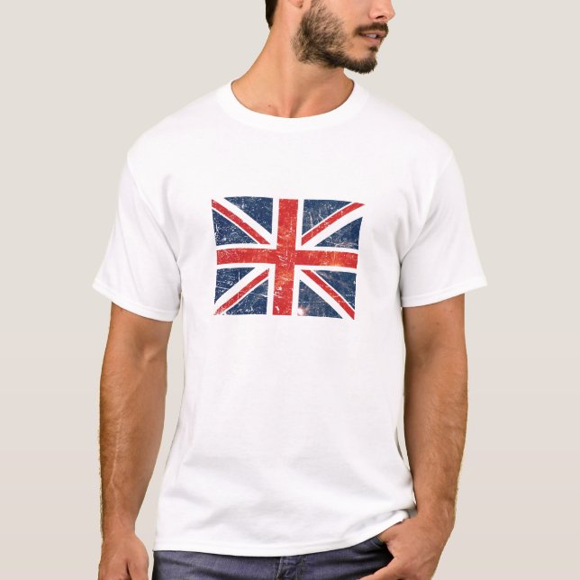 T-shirt Grunge T d'Union Jack (Devant)