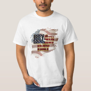 T-shirt Grunge USA juillet 4 Juillet Indépendance Graphiqu
