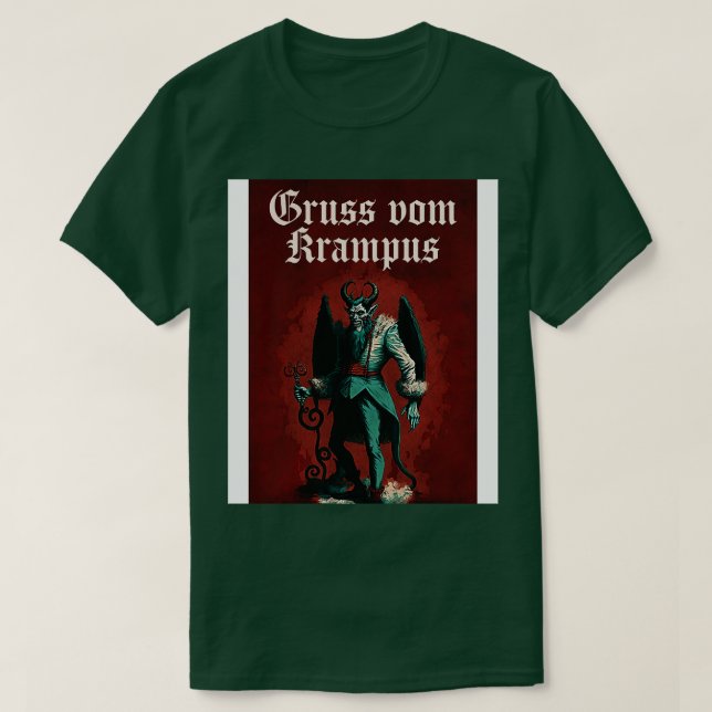 T-shirt Gruss Vom Krampus (Design devant)