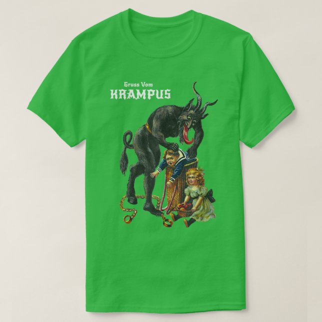 T-shirt Gruss Vom Krampus Salutations De Noël Germani (Design devant)