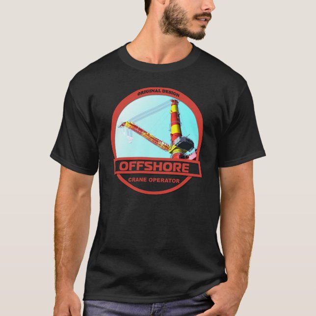 T-shirt Grutier en mer - noir (Devant)