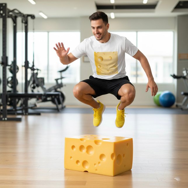 T-shirt Gruyere Cheese Mens Active Tee (Créateur téléchargé)