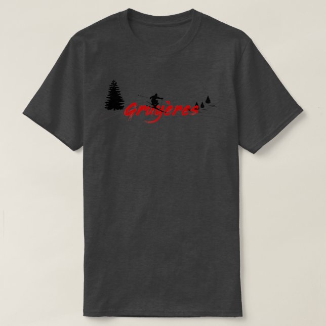 T-shirt Gruyres Gruyeres Ski Long (Design devant)