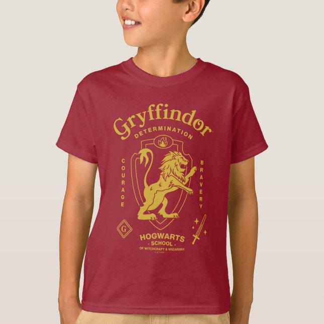 T-shirt GRYFFINDOR™ Détermination Courage Bravoure Armoiri (Devant)