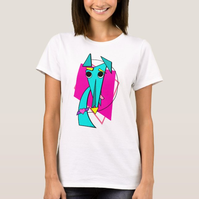 T-shirt Gryhound minimaliste Pop Art Pup (Devant)