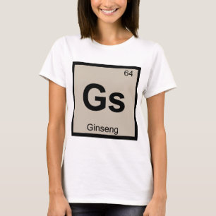 T-shirt Gs - Symbole périodique de la table de chimie Gins