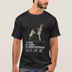 T-shirt GSD101 - 20% Coton 30% Slobber 50% Allemand Shephe