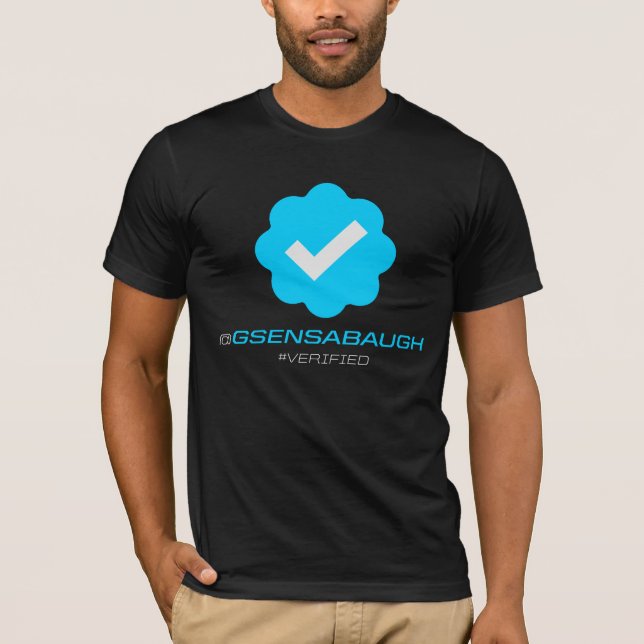 T-shirt @GSensabaugh - vérifié - noir (Devant)