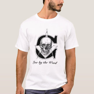 T-shirt Gskullzazzleready1, vivent à côté du mot