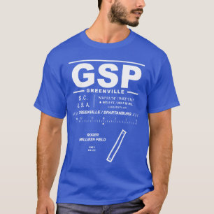 T-shirt GSP de l'aéroport international de Greenvi