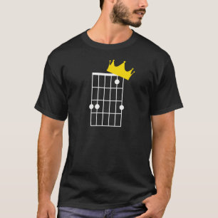 T-shirt Gsus Crown (Jésus Christ est roi) Guitare Chord Ch