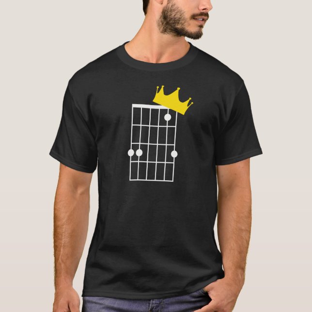 T-shirt Gsus Crown (Jésus Christ est roi) Guitare Chord Ch (Devant)