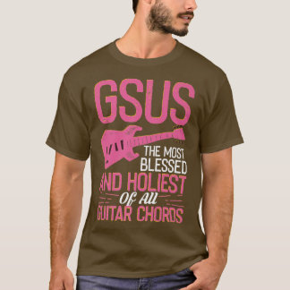 T-shirt GSUS Guitar Chords With Electric Guitar454