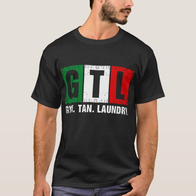 T-shirt GTL Gym Tan Launch Drapeau Italien (Devant)