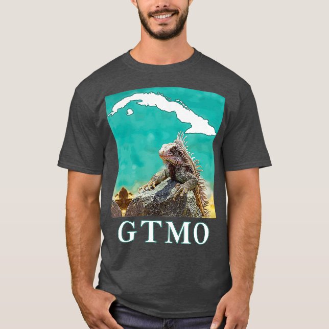 T-shirt GTMO Iguana  Guantanamo Bay Cuba (Devant)