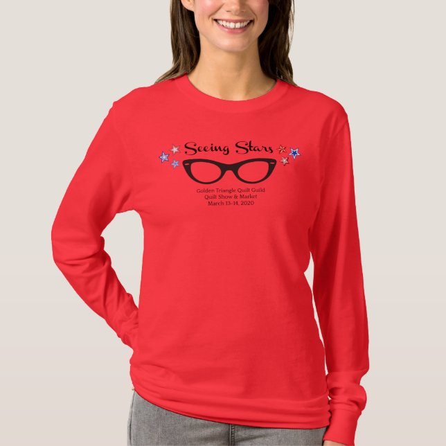 T-shirt GTQG 2020 Afficher Rouge à manches longues (Devant)