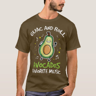 T-shirt Guac et Roll Avocados musique préférée Avocado