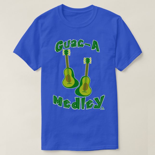 T-shirt Guac Medley Guacamole Avocado Guitare Slogan (Design devant)